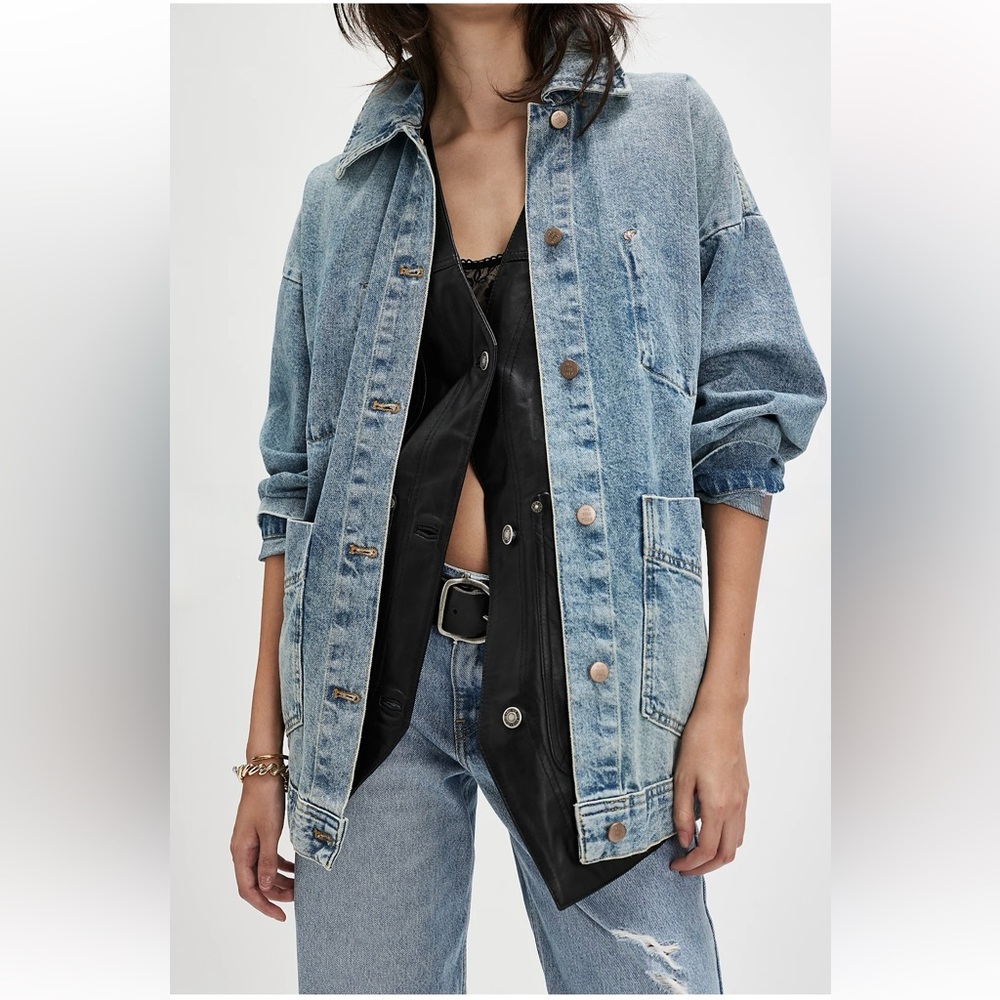 We The Free Avery Denim Jacket - NWOT - Picture 6 of 7